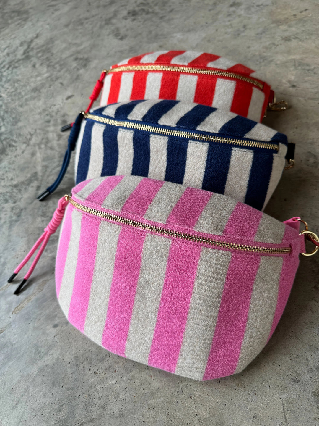 *PREORDER* Stripe Terry Bum Bag - Lolo Viv Boutique