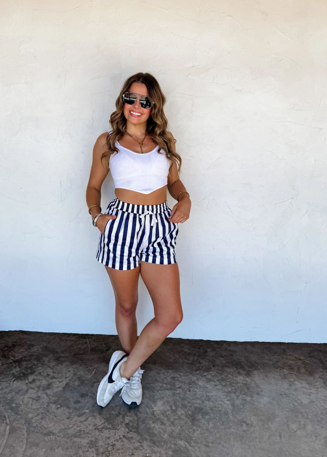 *PREORDER* Striped Patriotic Shorts in 2 Colors - Reg & Curvy - Lolo Viv Boutique
