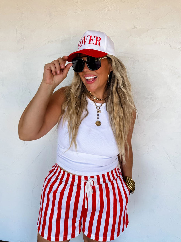 *PREORDER* Striped Patriotic Shorts in 2 Colors - Reg & Curvy - Lolo Viv Boutique