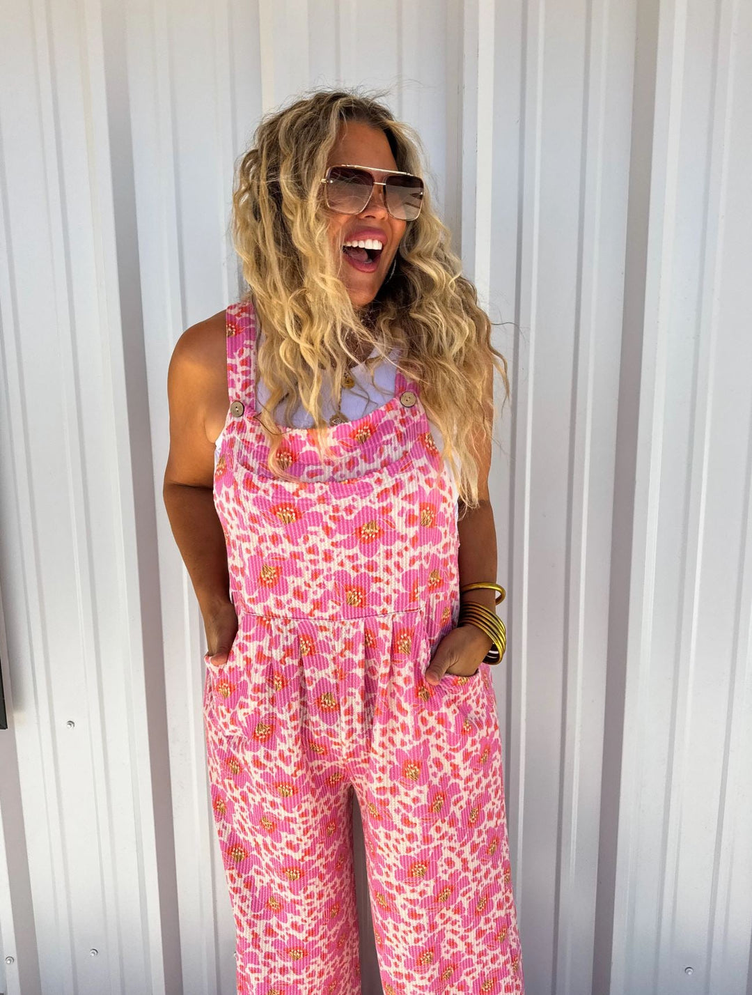 *PREORDER* Summer Print Overalls in 2 Colors - Reg & Curvy - Lolo Viv Boutique