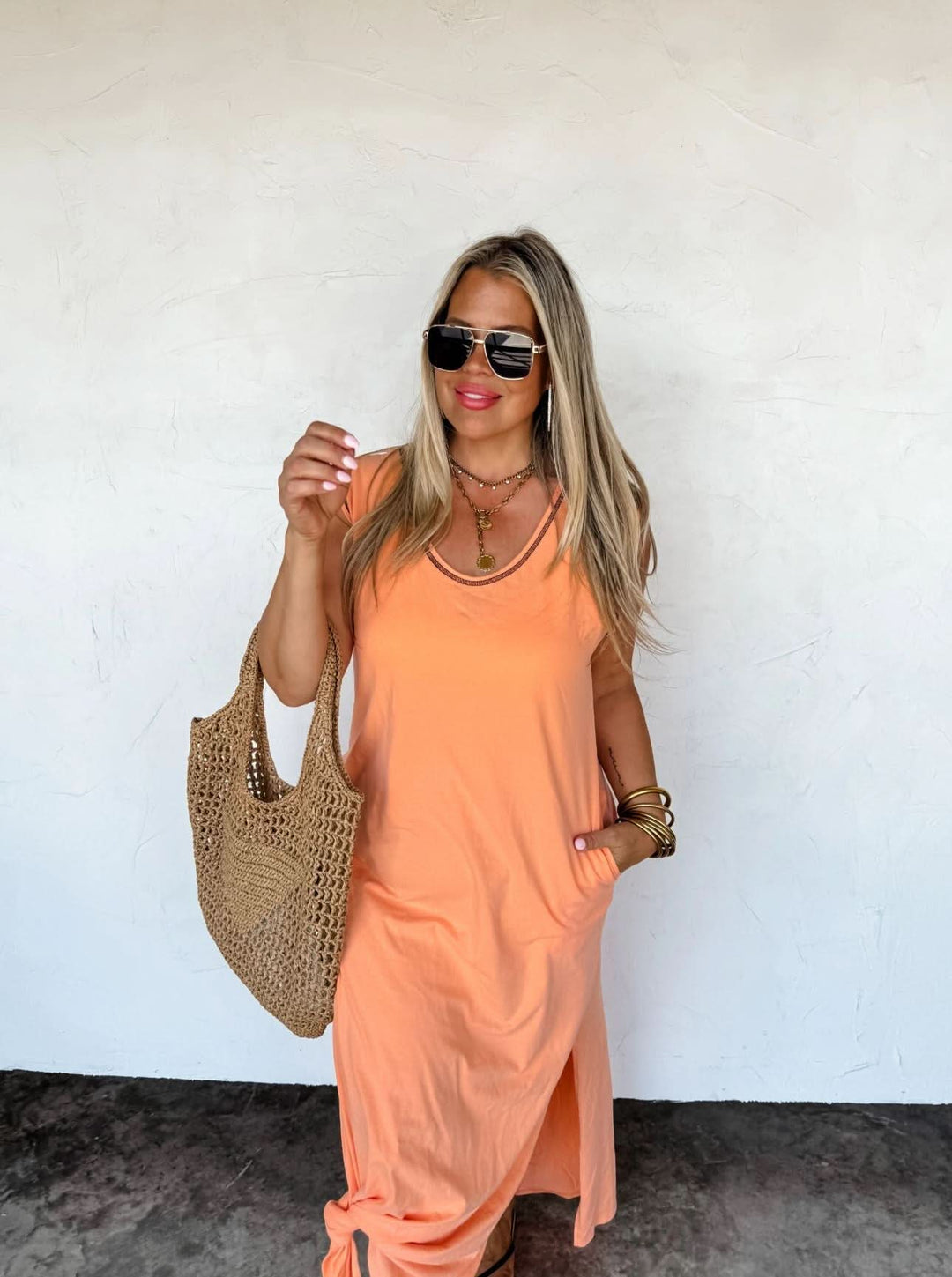 *PREORDER* Summer Split Hem Dress in 3 Colors - Reg & Curvy - Lolo Viv Boutique