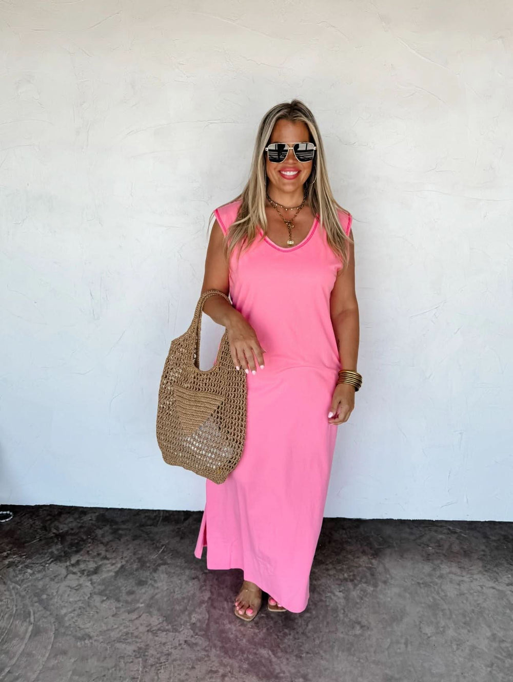 *PREORDER* Summer Split Hem Dress in 3 Colors - Reg & Curvy - Lolo Viv Boutique