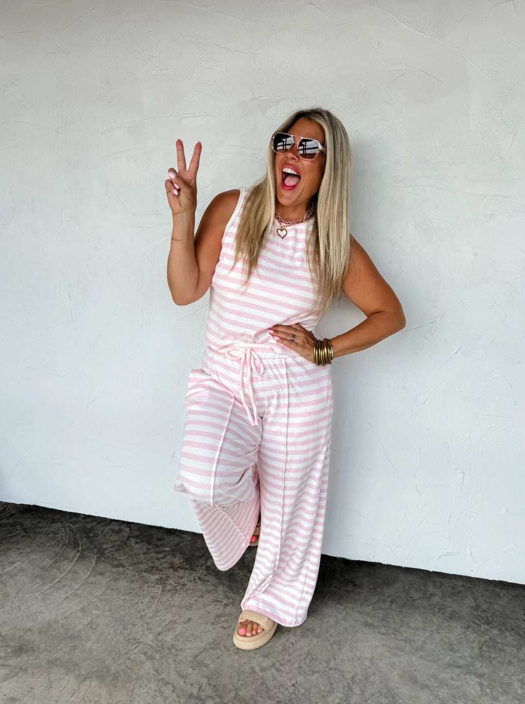 *PREORDER* Summer Stripe Lounge Set in 4 Colors - Reg & Curvy - Lolo Viv Boutique