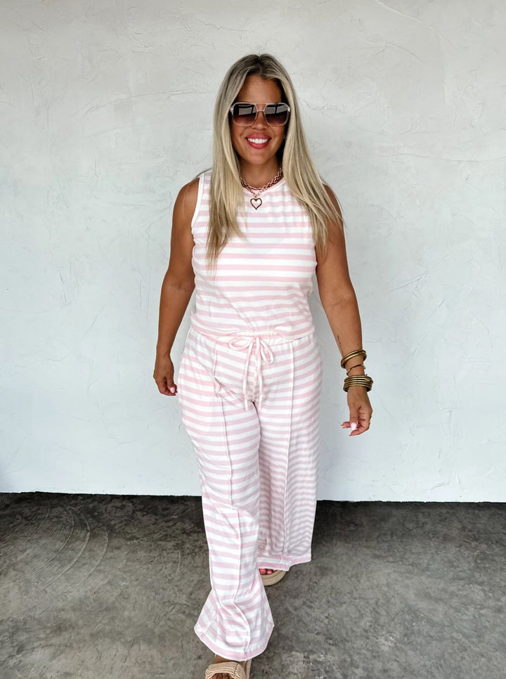 *PREORDER* Summer Stripe Lounge Set in 4 Colors - Reg & Curvy - Lolo Viv Boutique