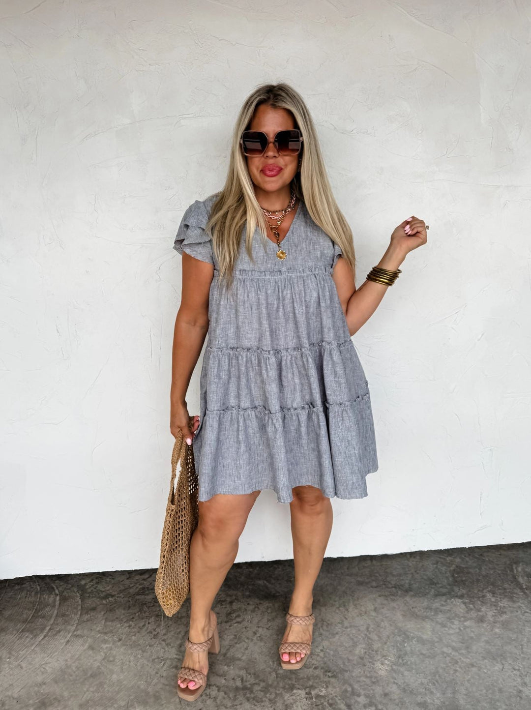 *PREORDER* Sunny Days Ruffle Dress in 3 Colors - Reg & Curvy - Lolo Viv Boutique