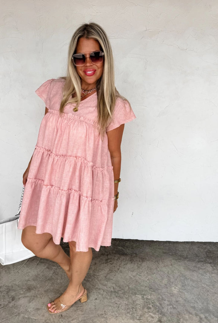*PREORDER* Sunny Days Ruffle Dress in 3 Colors - Reg & Curvy - Lolo Viv Boutique