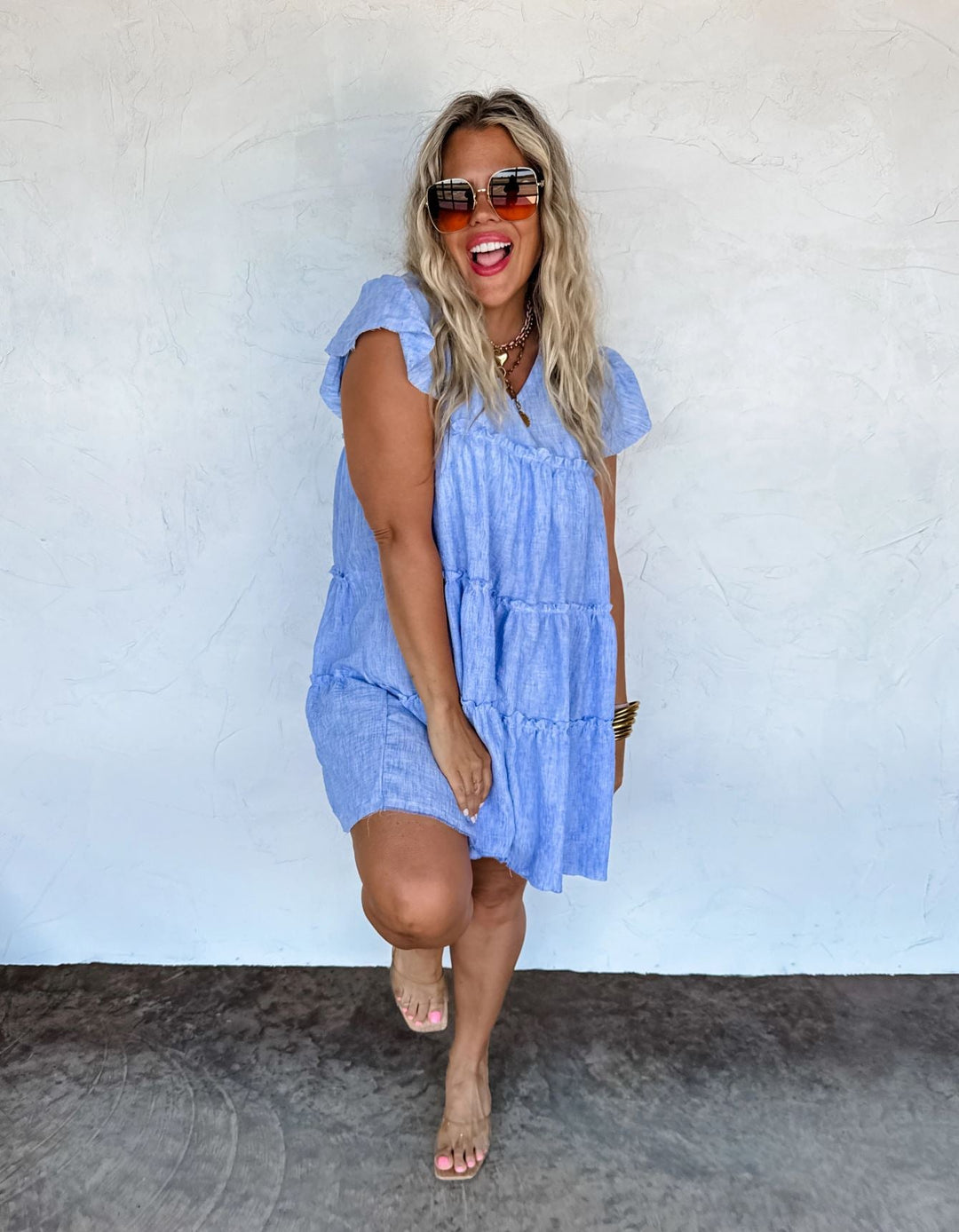 *PREORDER* Sunny Days Ruffle Dress in 3 Colors - Reg & Curvy - Lolo Viv Boutique