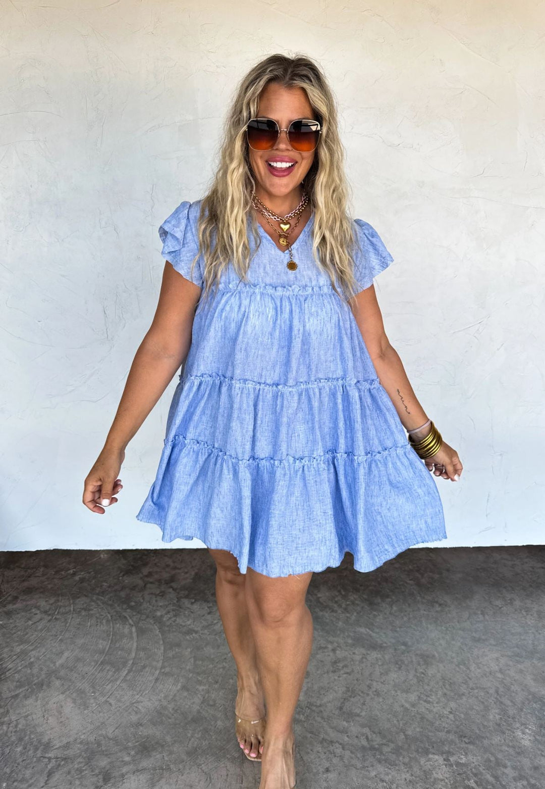 *PREORDER* Sunny Days Ruffle Dress in 3 Colors - Reg & Curvy - Lolo Viv Boutique