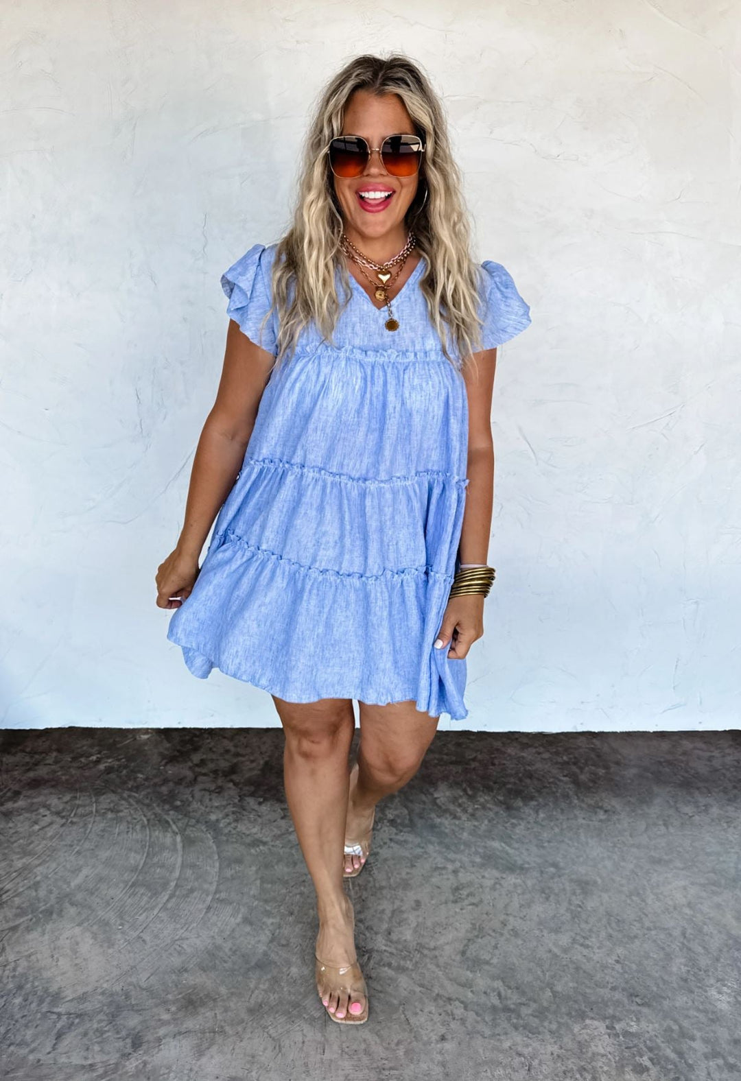 *PREORDER* Sunny Days Ruffle Dress in 3 Colors - Reg & Curvy - Lolo Viv Boutique