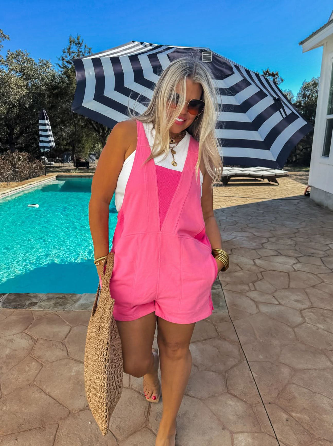 *PREORDER* Take Me To The Beach Romper - Curvy - Lolo Viv Boutique