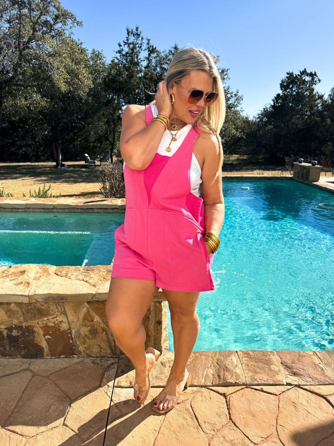 *PREORDER* Take Me To The Beach Romper - Curvy - Lolo Viv Boutique