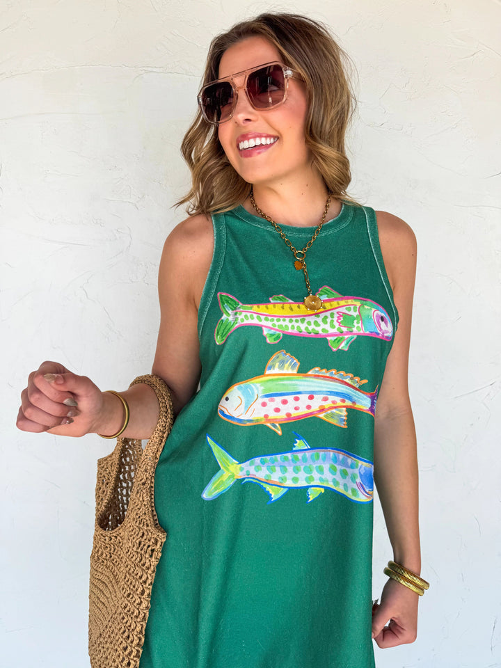 *PREORDER* Tropic Like It's Hot Terry Dress - Reg & Curvy - Lolo Viv Boutique
