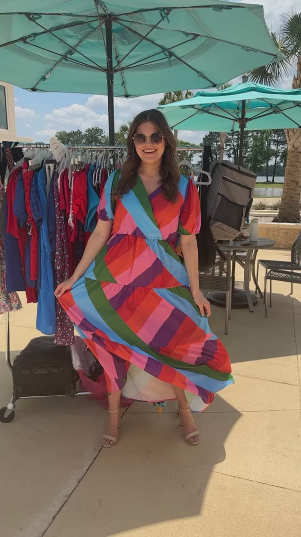 Rainbow Maxi Dress