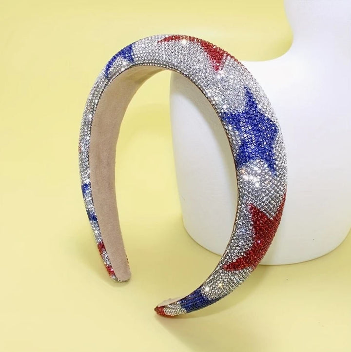 Rhinestone Patriotic Star Headband - Lolo Viv Boutique