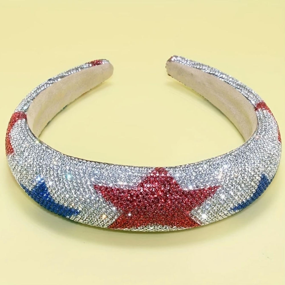 Rhinestone Patriotic Star Headband - Lolo Viv Boutique