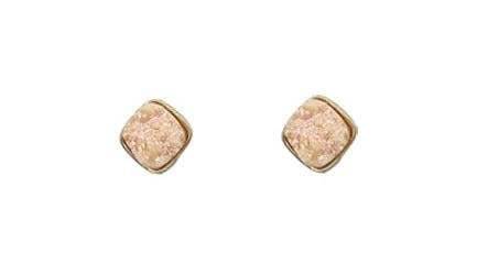 Square Aurora Borealis Stud Earrings - Lolo Viv Boutique