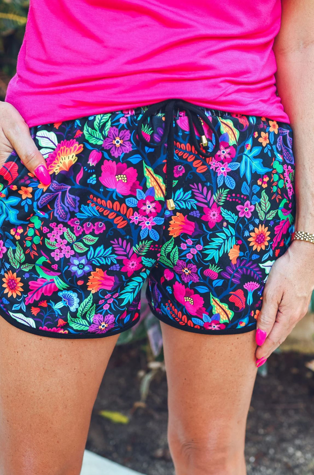 Tropical Twilight Shorts - Reg & Curvy - Lolo Viv Boutique