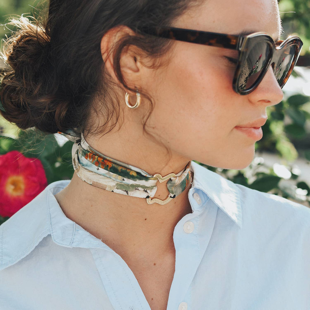 Twilly - Tie Set - Agrarian Classic Wrist Scarf Choker - Lolo Viv Boutique
