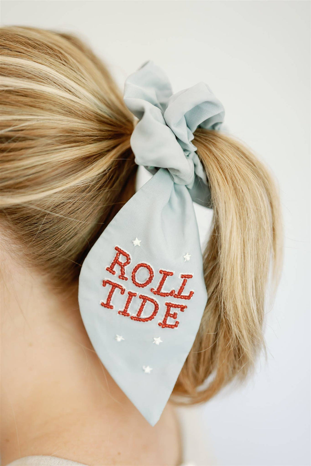 University of Alabama Beaded Scrunchie - Lolo Viv Boutique