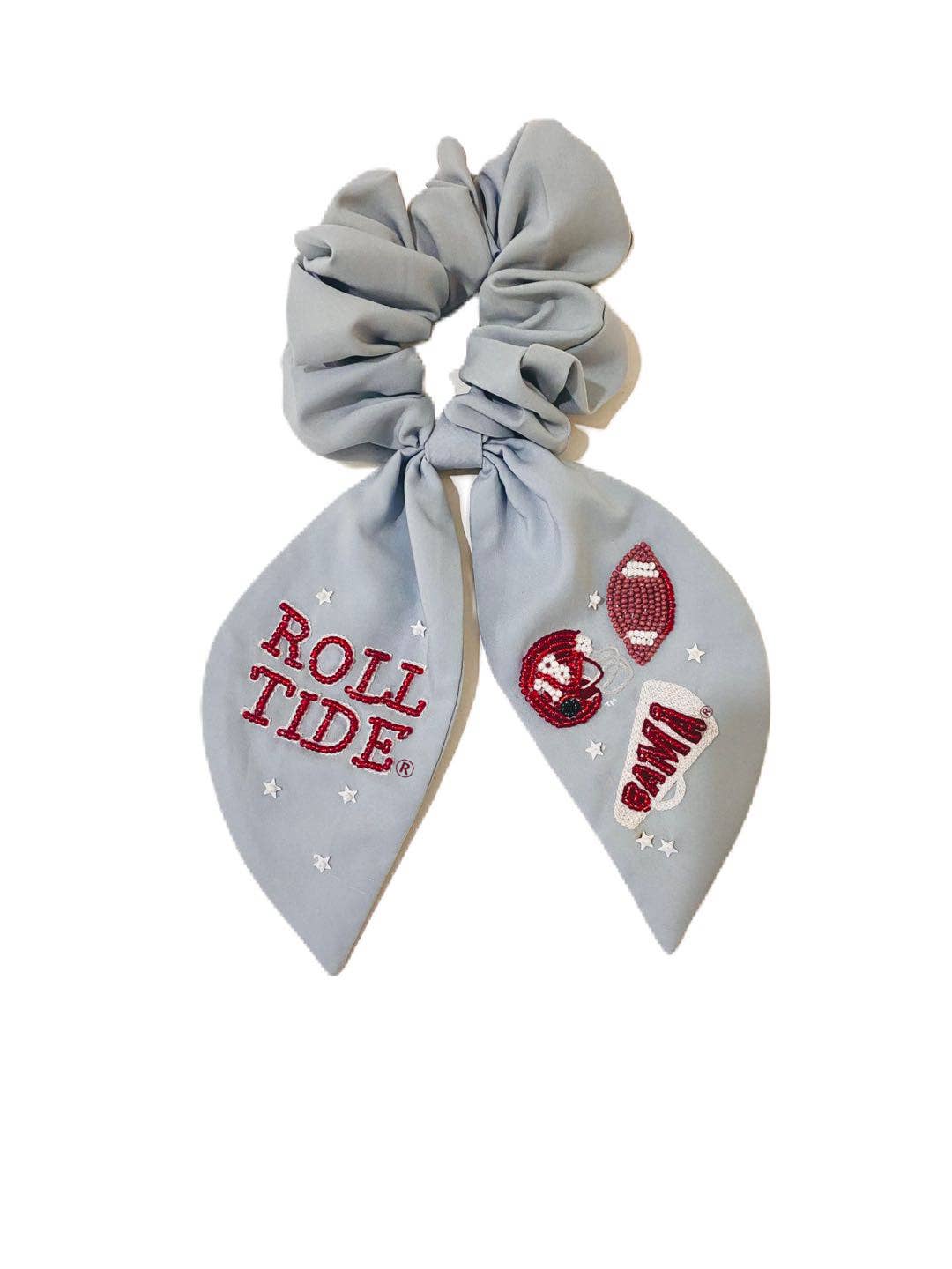University of Alabama Beaded Scrunchie - Lolo Viv Boutique