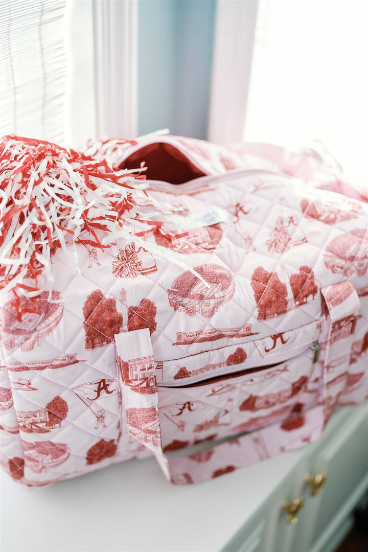 University of Alabama Quilted Duffle - Lolo Viv Boutique