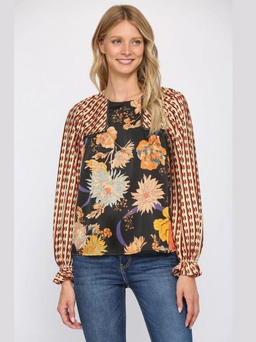 Autumn Blossom Top *Deal of the Week* - Lolo Viv Boutique