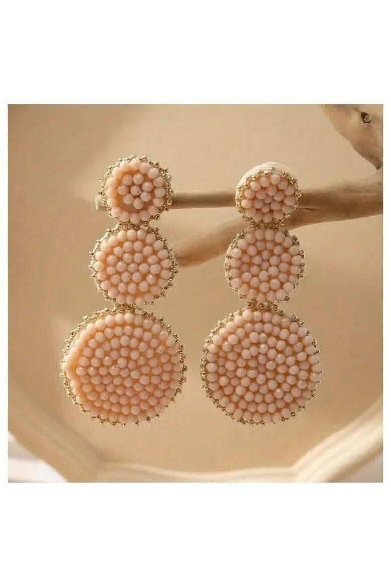 Beaded Drop Earrings 3 Colors