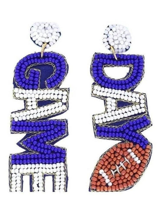 Beaded Game Day Earrings - Lolo Viv Boutique