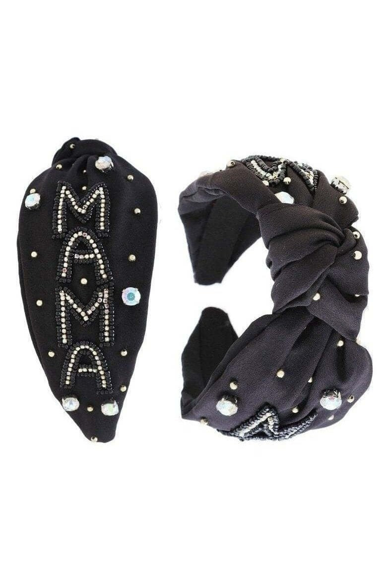 Beaded Mama Top Knot Headband - 2 Colors - Lolo Viv Boutique