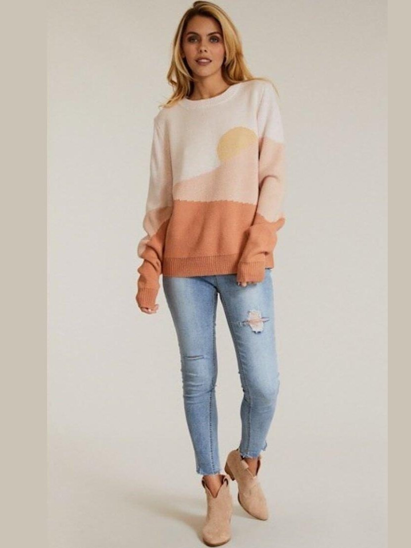 Desert Sunset Sweater *Deal of the Week* - Lolo Viv Boutique