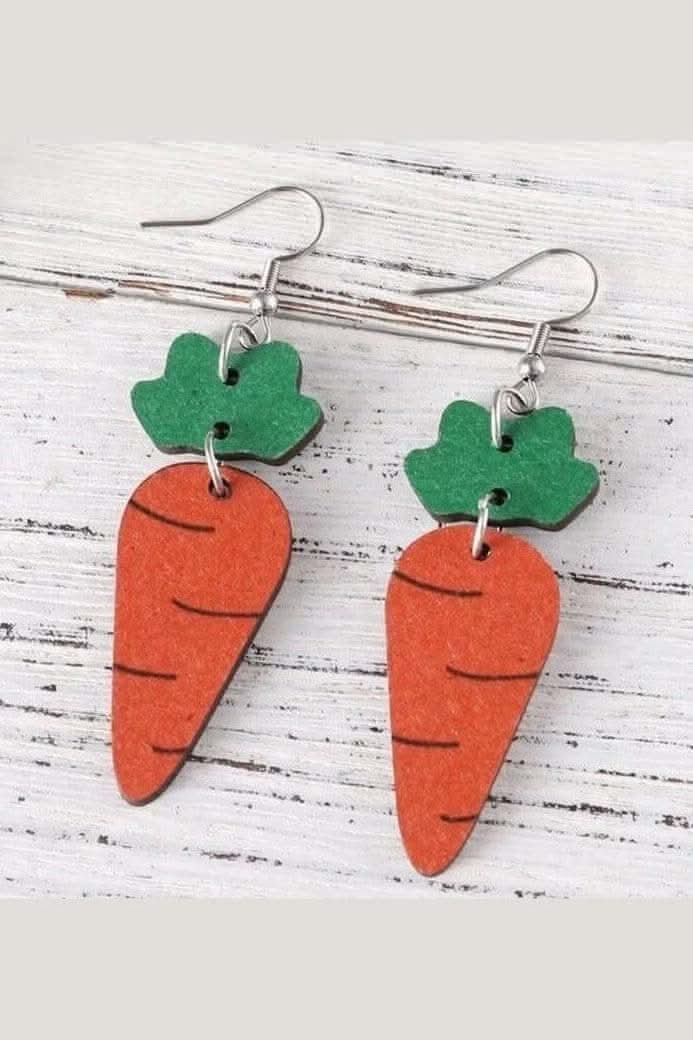 Easter Carrot Dangle Earrings - Lolo Viv Boutique