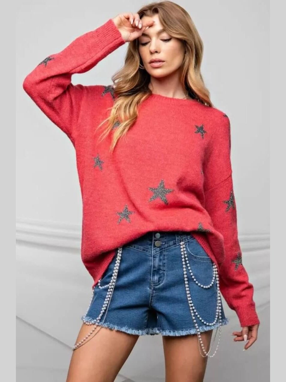 Falling Stars Sweater - Lolo Viv Boutique
