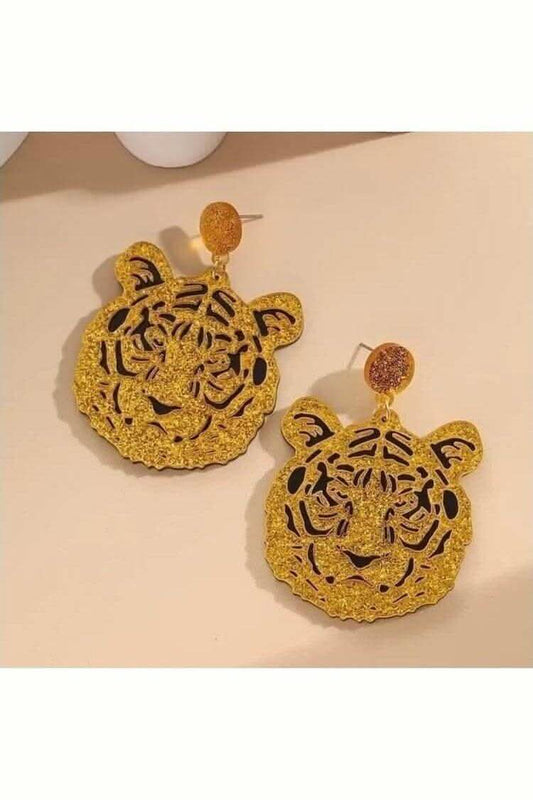 Golden Tiger Earrings - Lolo Viv Boutique