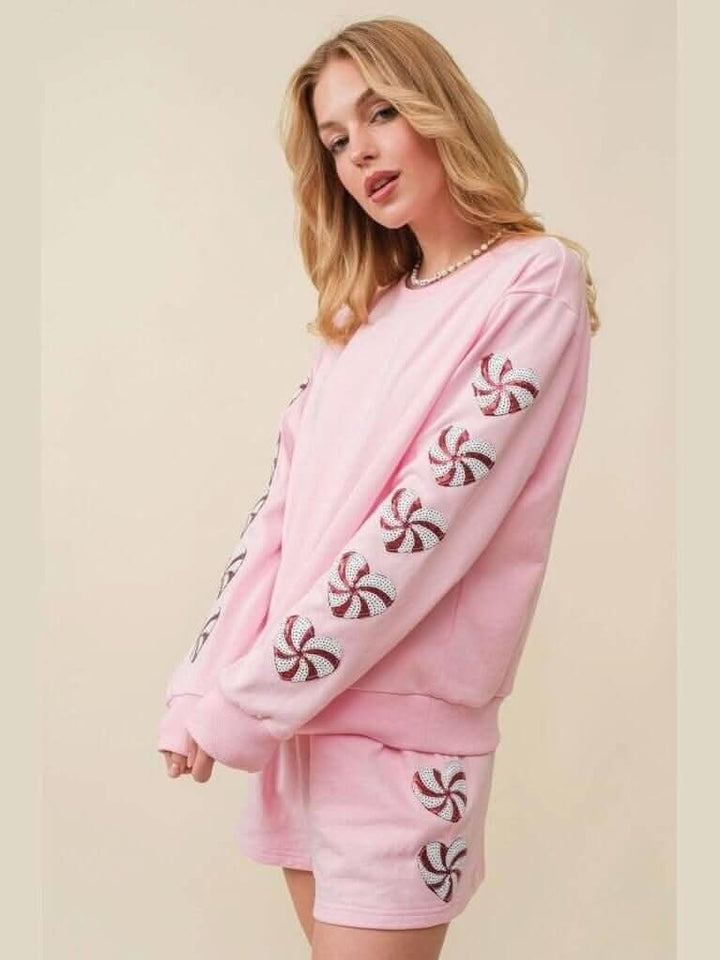 Heart Candy Patch Sweater Top - Lolo Viv Boutique