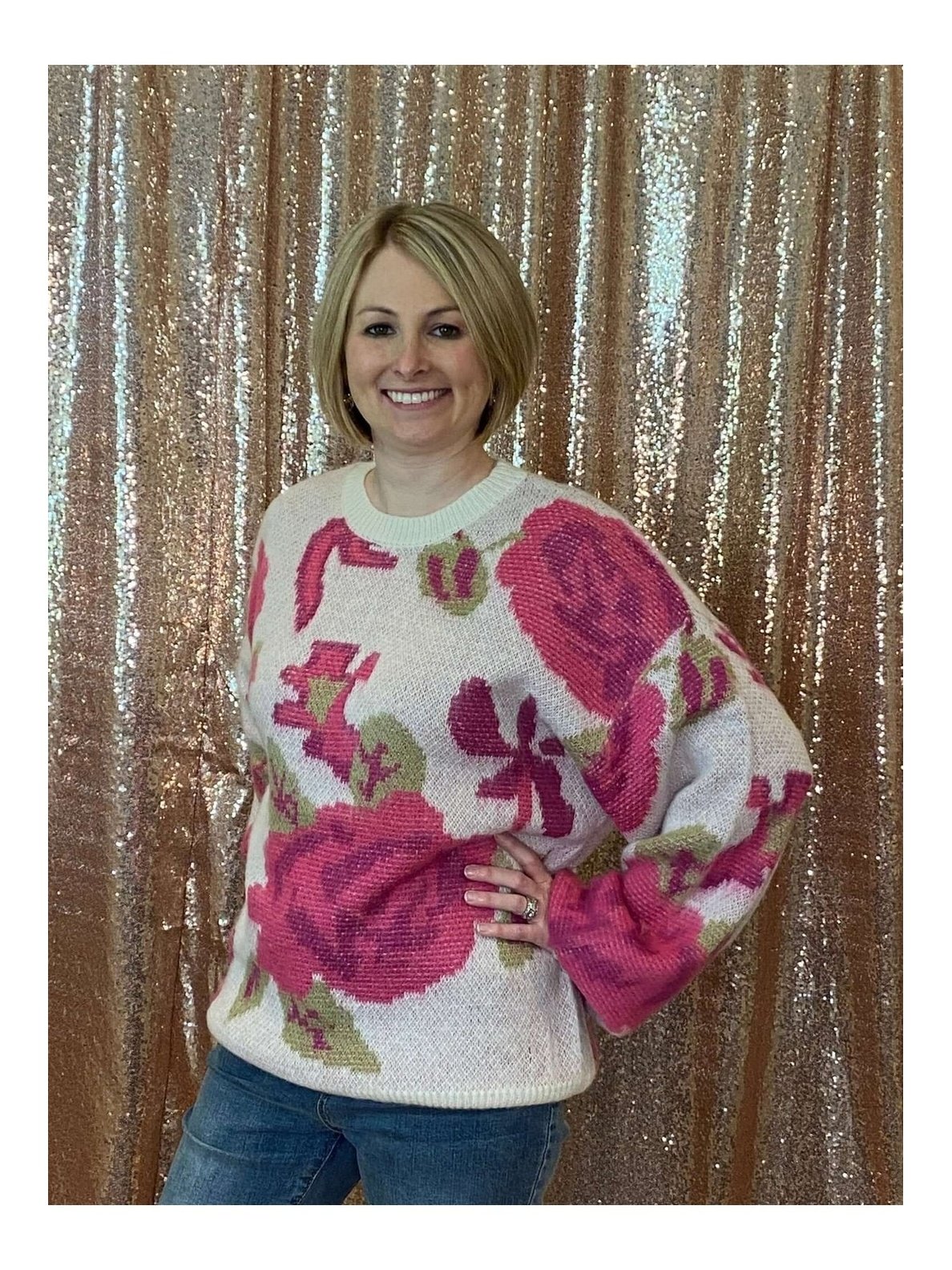 I Can Buy Myself Flowers Sweater - Lolo Viv Boutique