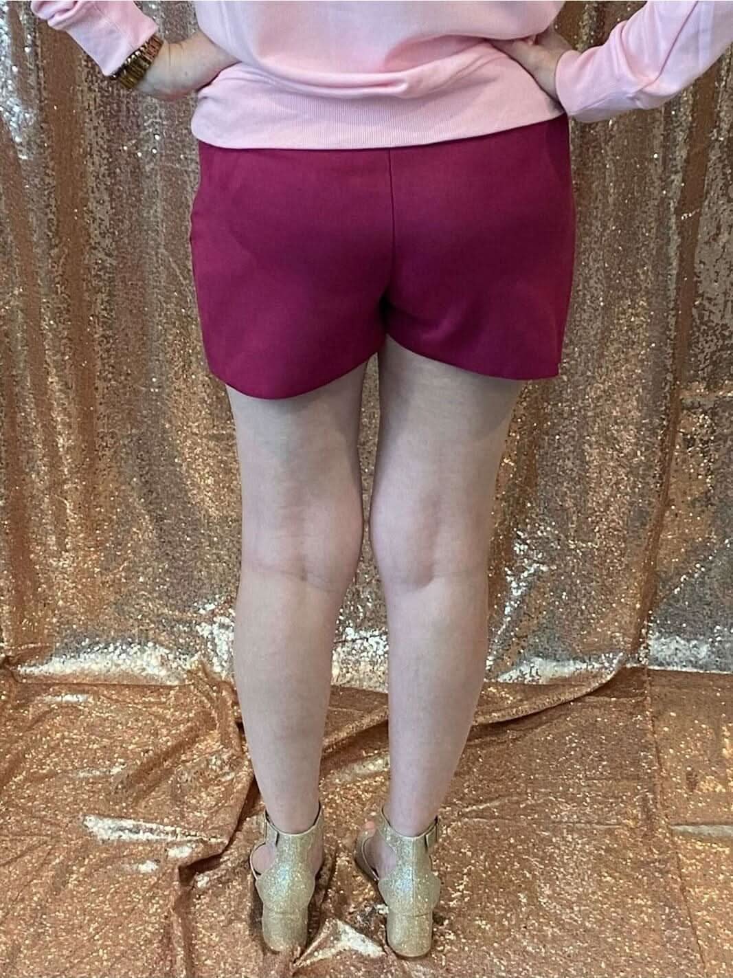Majestic Magenta Skort **Final Sale** - Lolo Viv Boutique