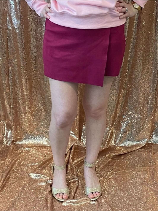 Majestic Magenta Skort **Final Sale** - Lolo Viv Boutique