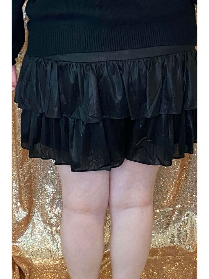 Majestic Metallic Skort - Lolo Viv Boutique