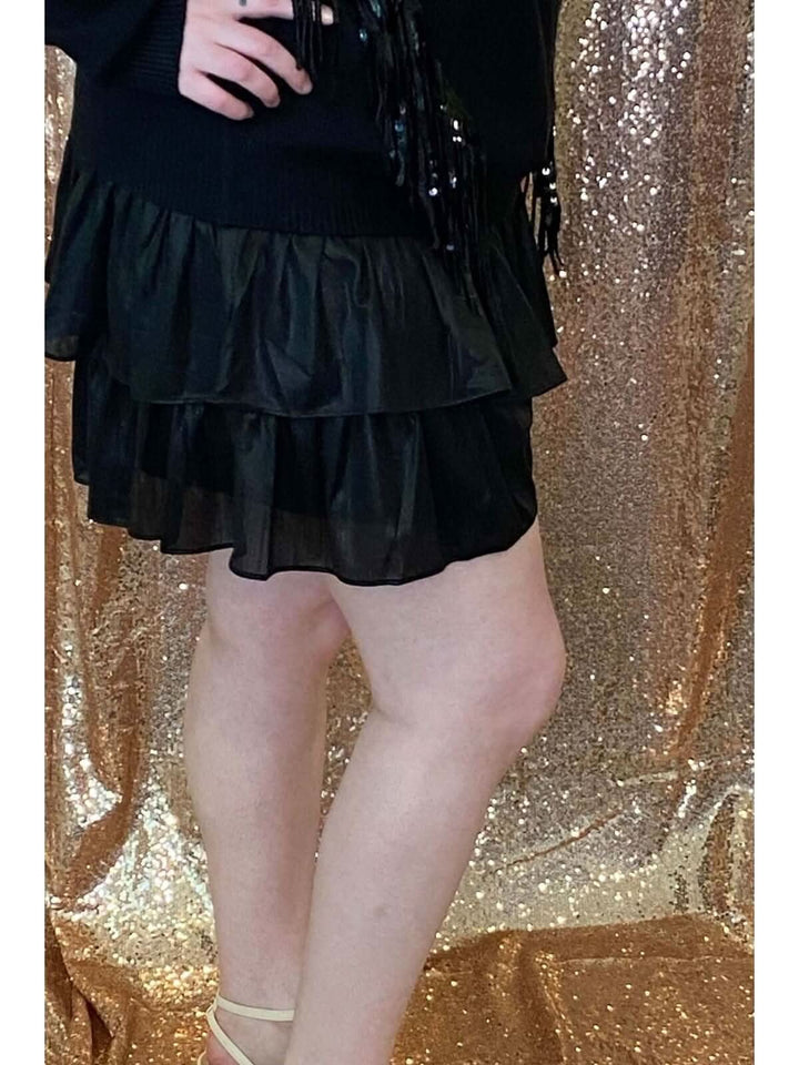 Majestic Metallic Skort - Lolo Viv Boutique