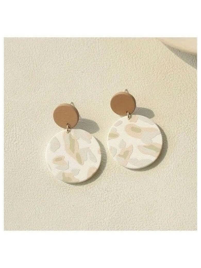 Neutral Camouflage Dangle Earrings - Lolo Viv Boutique