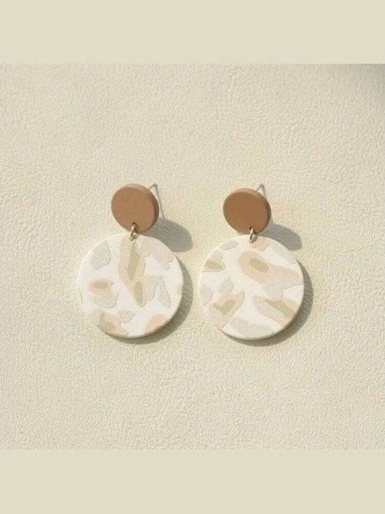 Neutral Camouflage Dangle Earrings - Lolo Viv Boutique