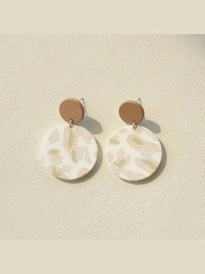 Neutral Camouflage Dangle Earrings - Lolo Viv Boutique