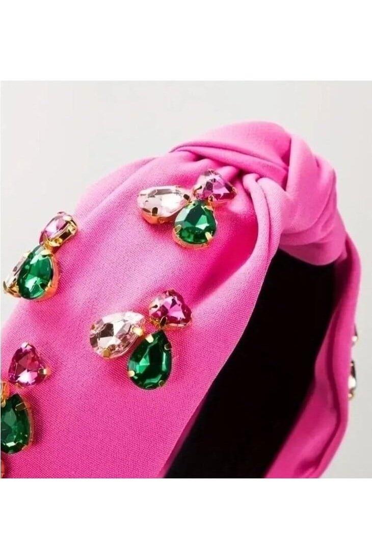 Pink Crystal Headband - Lolo Viv Boutique