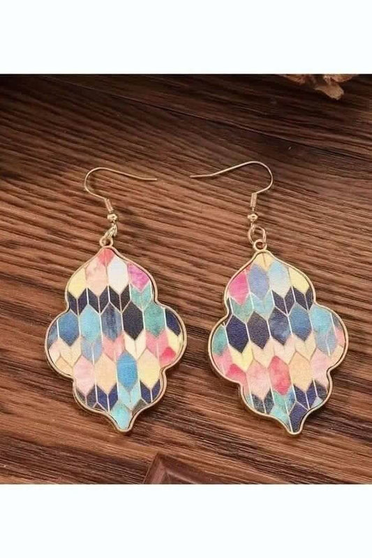 Retro Argyle Earrings - Lolo Viv Boutique