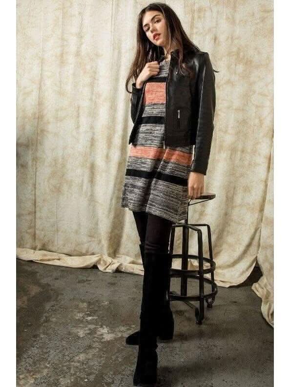 Sleeveless Dye Cowl Neck Sweater Dress Sleeveless Dye Cowl Neck Sweater Dress