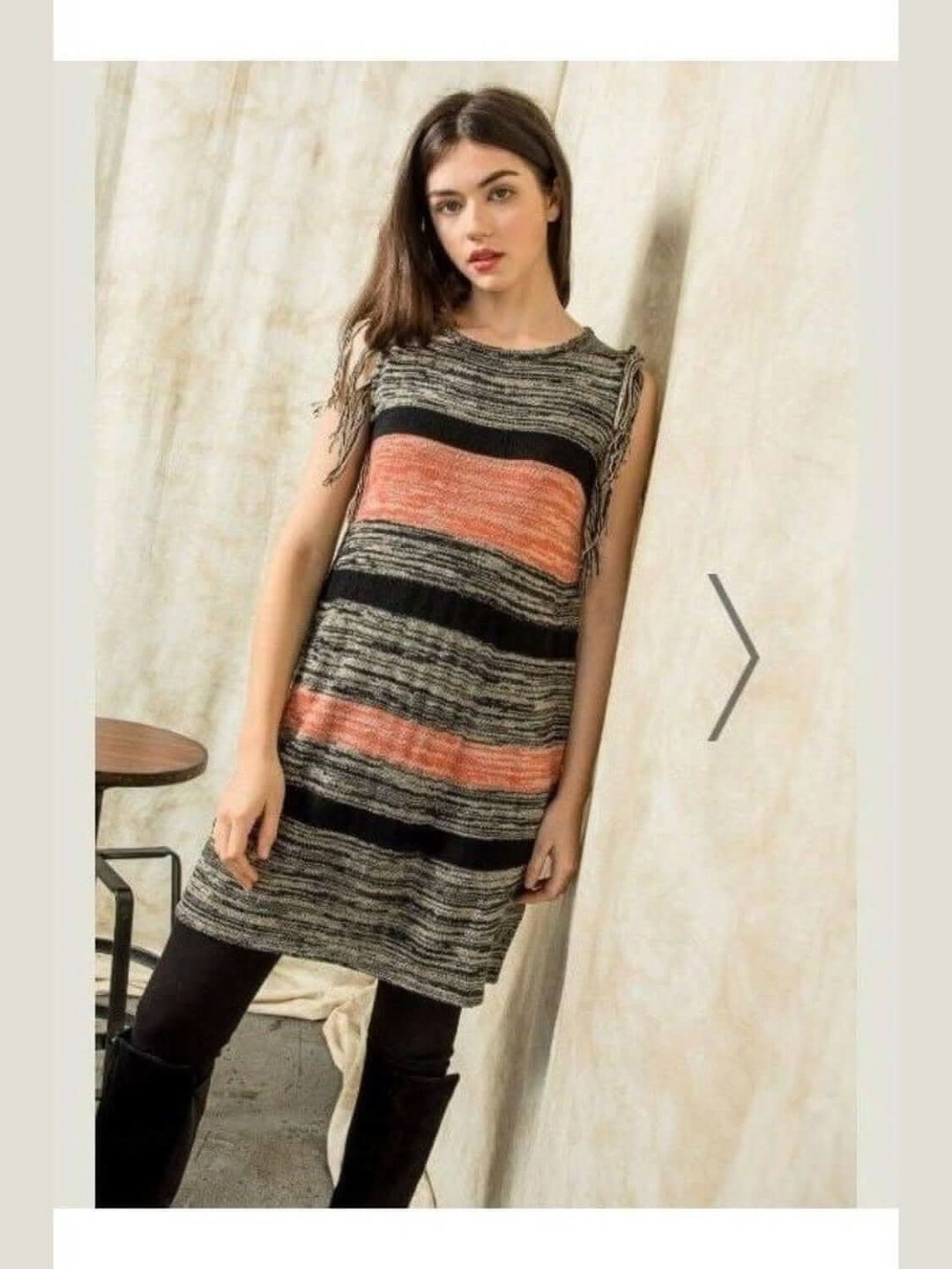 Sleeveless Dye Cowl Neck Sweater Dress Sleeveless Dye Cowl Neck Sweater Dress