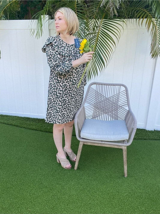 Tatum Fine Floral Dress - Lolo Viv Boutique