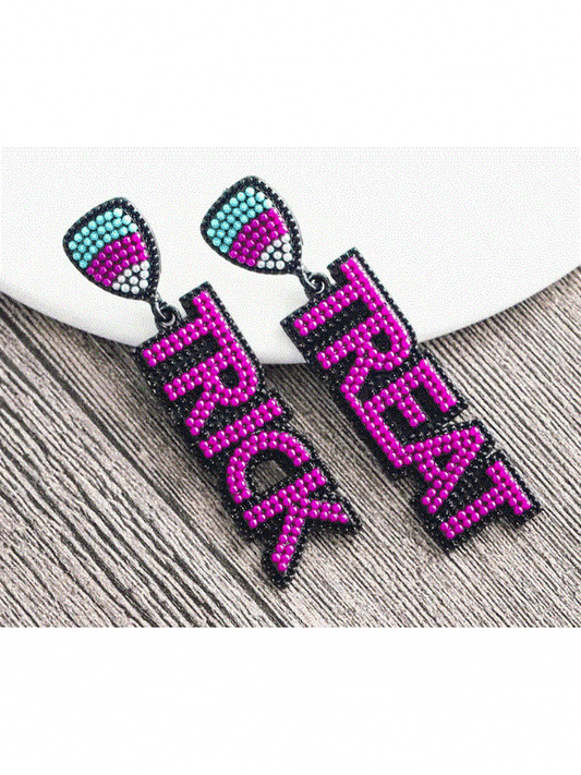 Trick or Treat Beaded Earrings - Lolo Viv Boutique