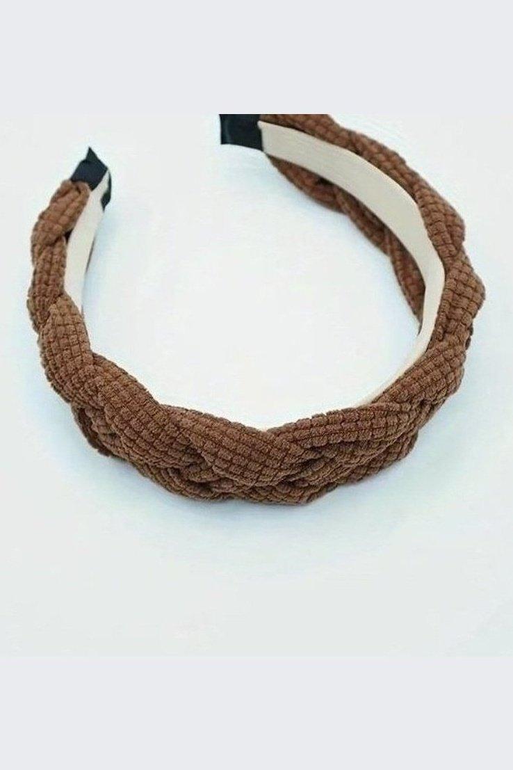 Vintage Fabric Twist Braided Headband