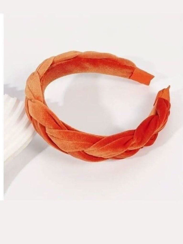 Vintage Velvet Twist Braided Headband - Lolo Viv Boutique